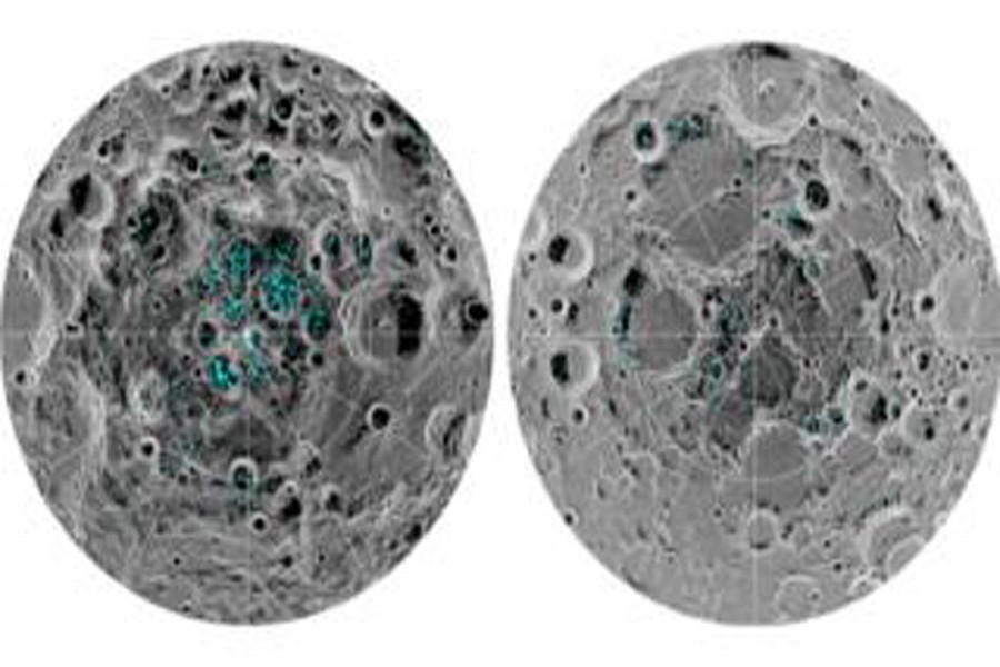 Water ice 'detected on Moon's surface'