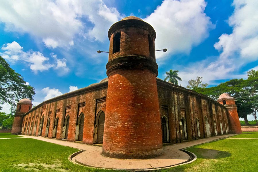 The Sat Gombuj Mosque in Bagerhat