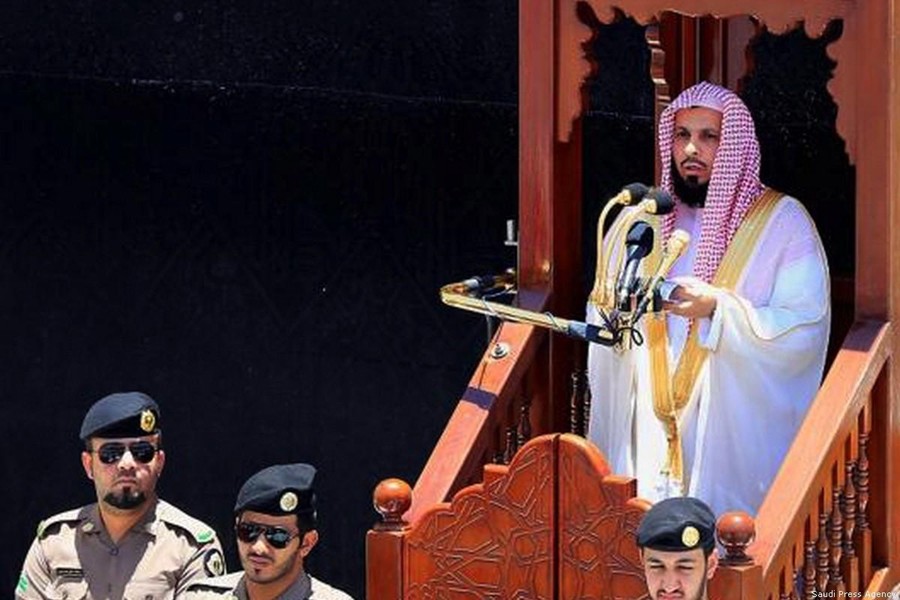 Sheikh Saleh Al-Talib, imam and preacher of the Grand Mosque in Makkah. Photo: Saudi Press Agency