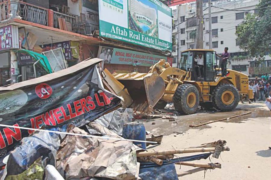 Drive against illegal structures   