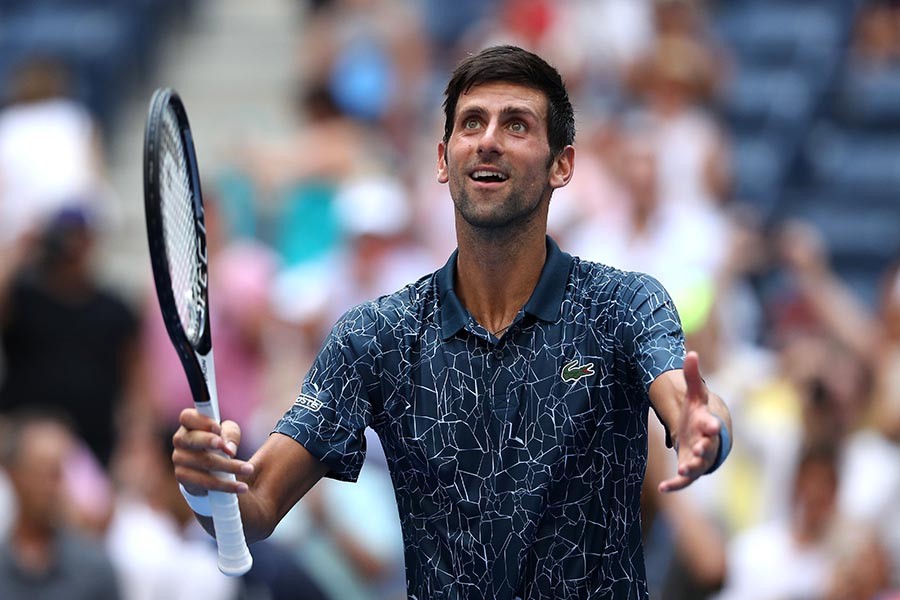 Novak beats Tennys in four sets