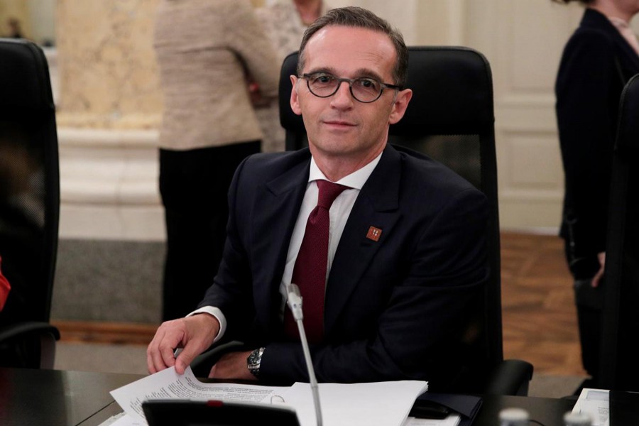 Germany's Foreign Minister Heiko Maas attending a EU Foreign Ministers informal meeting in Vienna, Austria on Friday	— Reuters