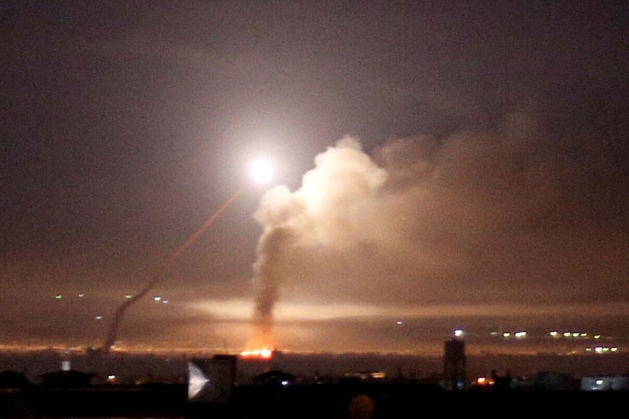 The state media cited a military source as saying there was no “Israeli aggression” directed at the Mezzeh airbase near Damascus, after the sound of explosions was heard across the Syrian capital - Internet photo