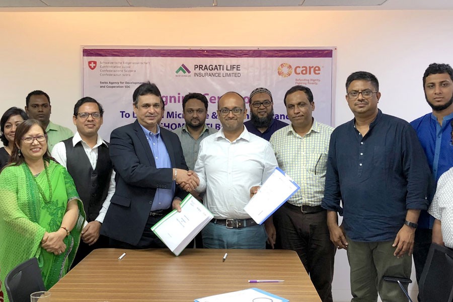 Pragati Life inks deal with CARE Bangladesh