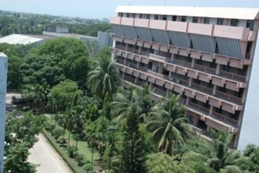 A partial view of BUET campus: Students' struggle for admission to universities is a very common  phenomenon in Bangladesh each year