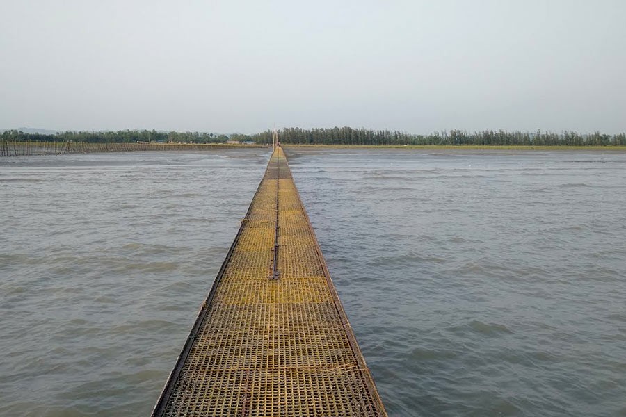 A tourist spot at Banshbaria in Sitakunda of Chattogram.