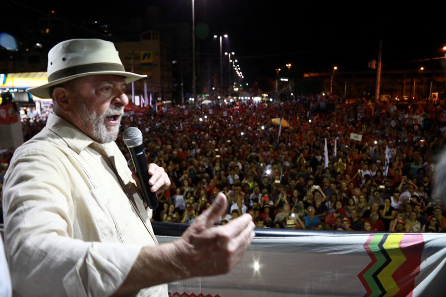 Former Brazilian President Luiz Inacio Lula da Silva attends a rally in Sao Leopoldo, Rio Grande do Sul state, Brazil on March 23 last — Reuters/File