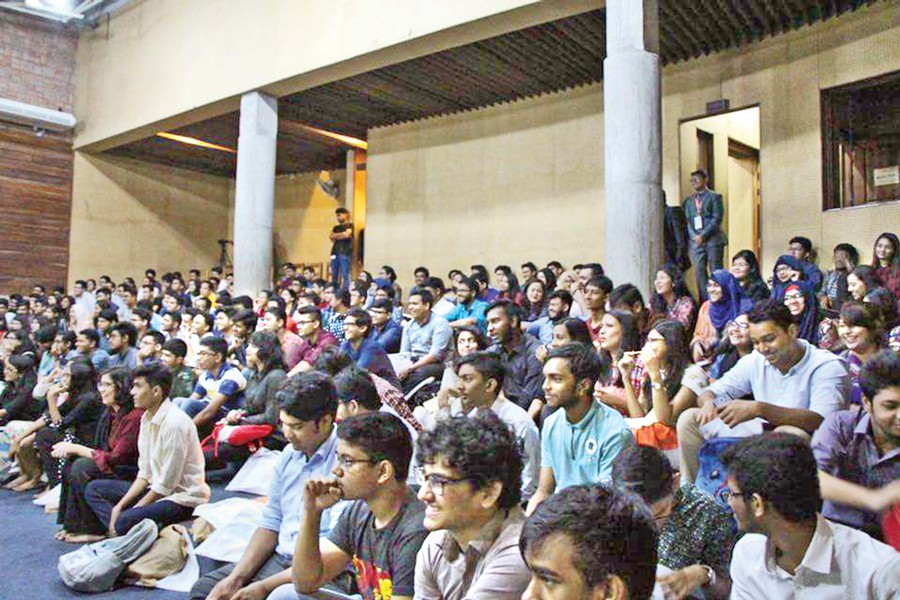 The participants of an education seminar organised by Nerd Community