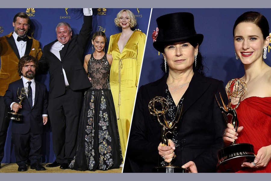 “Game of Thrones” and “The Marvelous Mrs Maisel”  dominate 2018 Emmys. Photo: Collected