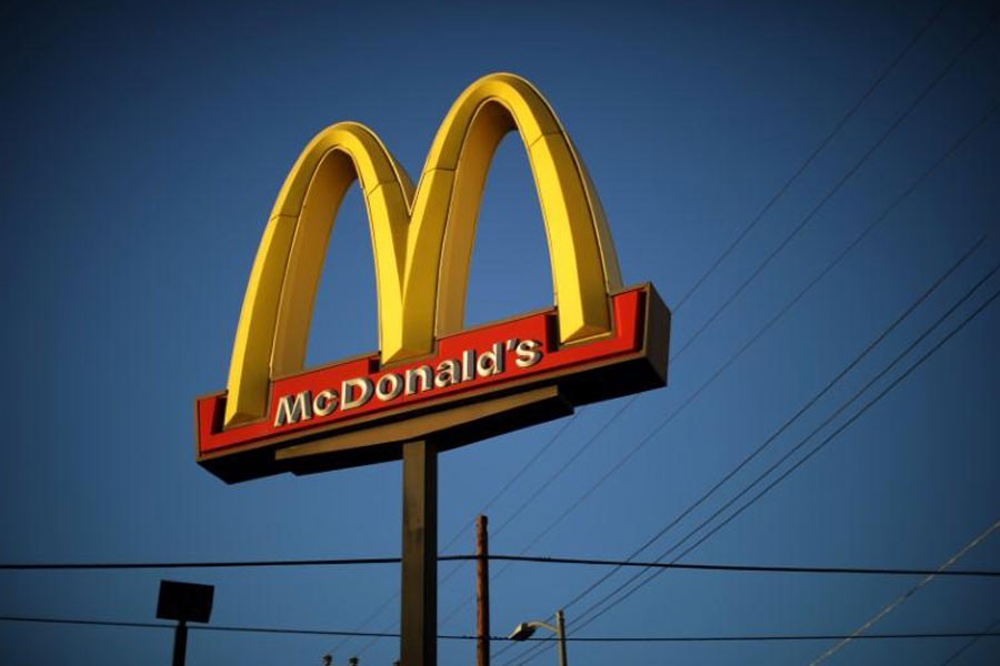 The logo of a McDonald's Corp restaurant is seen in Los Angeles, California, US October 24, 2017 - Reuters