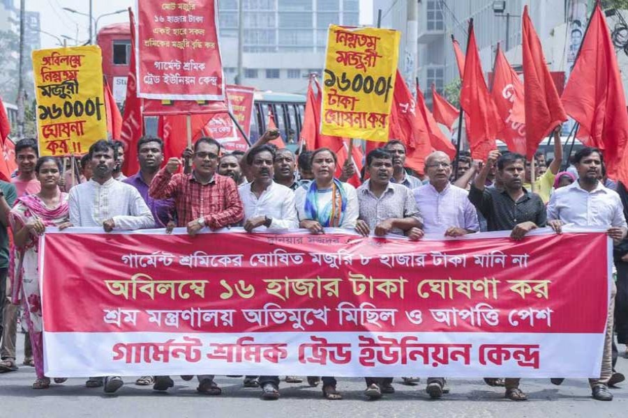 RMG workers to stage demo on Sept 21