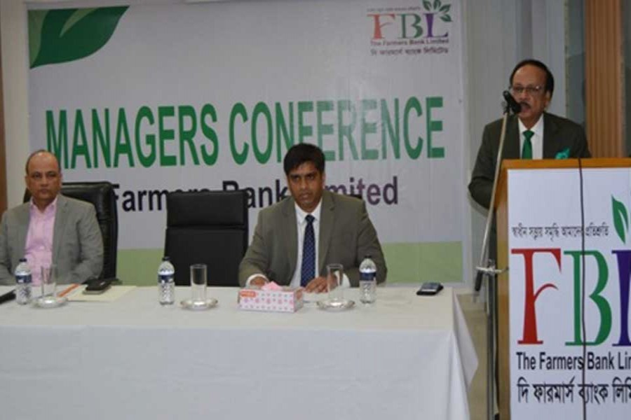 Managers Conference of The Farmers Bank Limited in progress in the capital on Saturday.