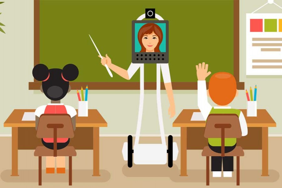 Human teachers versus robot teachers