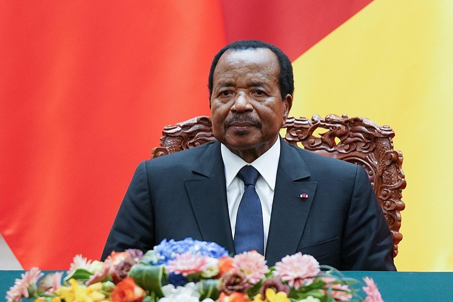 President of Cameroon Paul Biya seen in this Reuters file photo