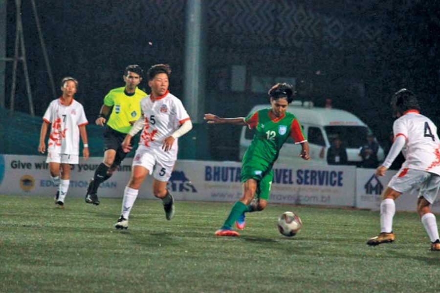 Sanjida Akhter gave Bangladesh a dream start by striking in the first minute in the Bangladesh vs Bhutan semi-final on October 05.