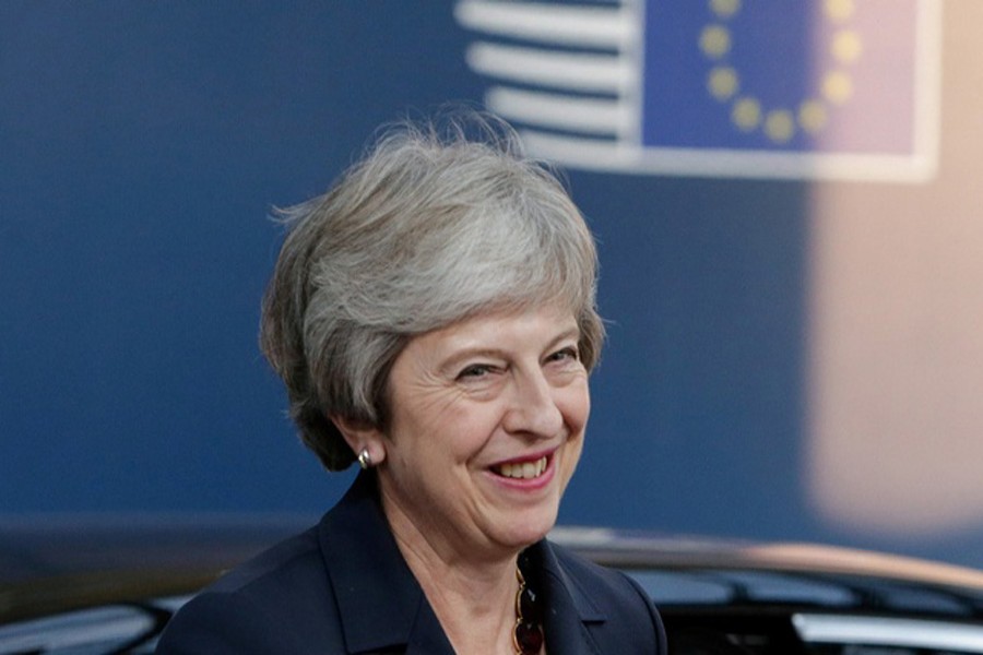 Britain's Prime Minister Theresa May arrives at an European Union leaders summit in Brussels, Belgium October 17, 2018. Aris Oikonomou/Pool via Reuters