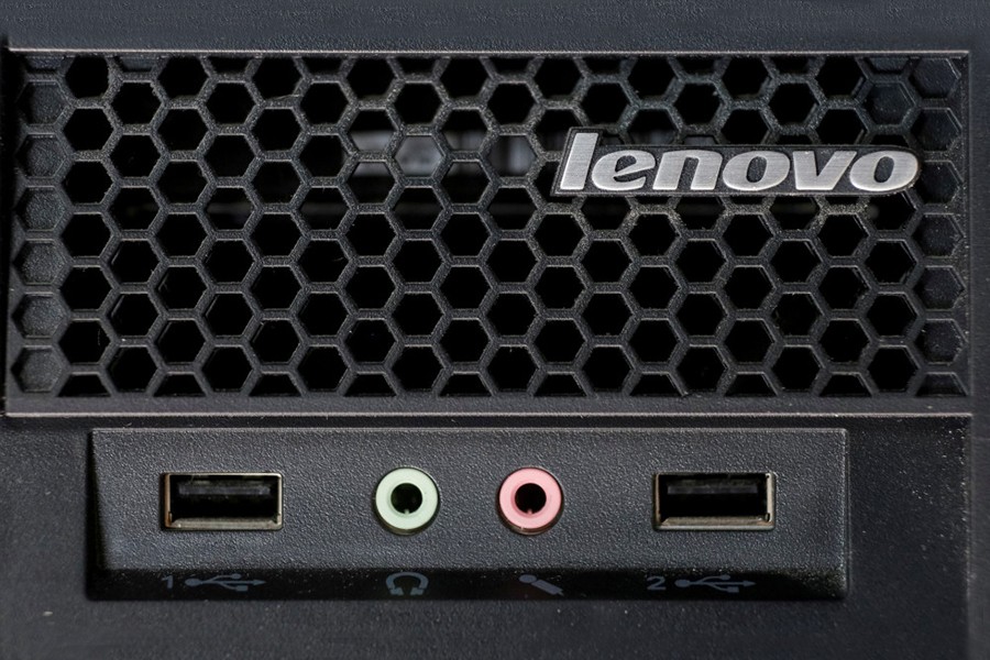 A Lenovo logo is seen at a computer in Kiev, Ukraine on April 21, 2016 — Reuters/File