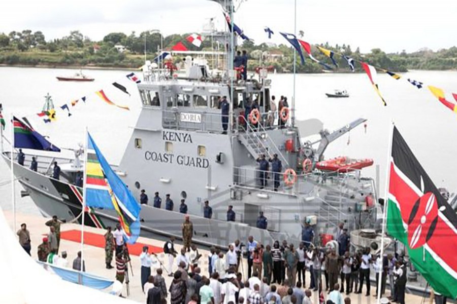 This vessel - the MV Doria - is the Kenyan coastguard's first and only boat.  Photo: Kenya Government