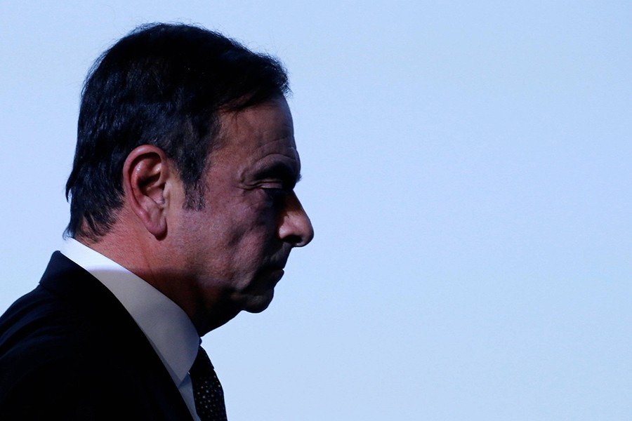 Carlos Ghosn seen tin this undated Reuters photo