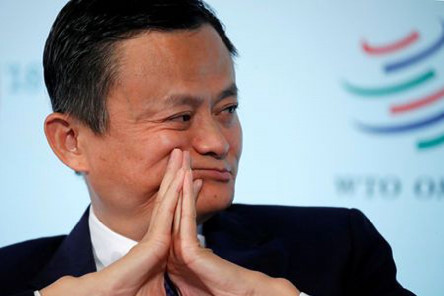 Alibaba Group co-founder and Executive Chairman Jack Ma attends the World Trade Organization (WTO) Forum "Trade 2030" in Geneva, Switzerland, October 2, 2018. Reuters/File Photo