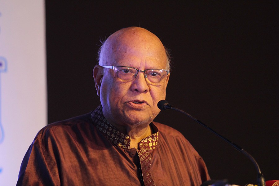 FE file photo shows Finance Minister Abul Maal Abdul Muhith