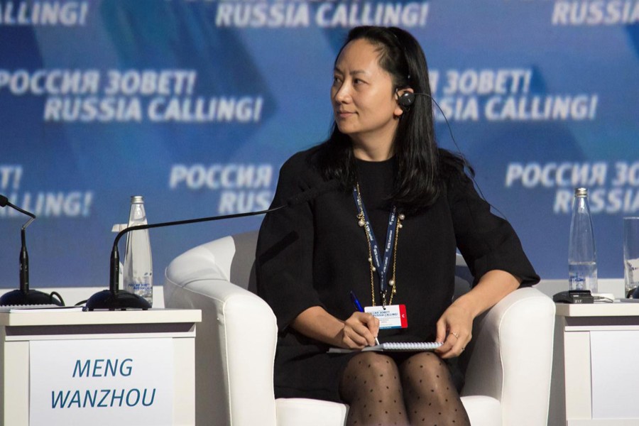 Meng Wanzhou, Executive Board Director of the Chinese technology giant Huawei, attends a session of the VTB Capital Investment Forum "Russia Calling!" in Moscow, Russia, October 2, 2014. Reuters/Files