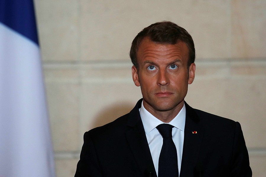 Reuters file photo shows French President Emmanuel Macron