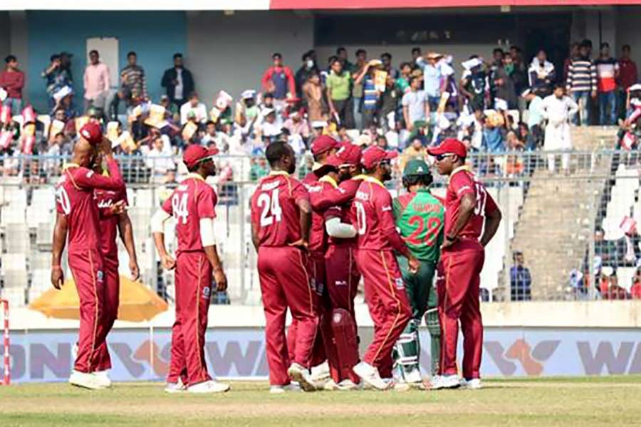 West Indies beat Bangladesh by four wickets