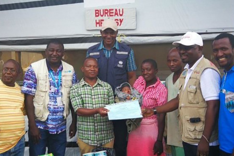 Baby Benedicte's mother, who had Ebola, died during childbirth. Photo: Ministere de la Sante RDC