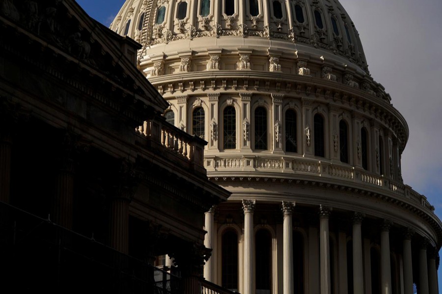 Sun shines on the US Capitol Dome as budget legislation deadlines loom for a potential federal government shutdown in Washington, US, December 21, 2018. Reuters