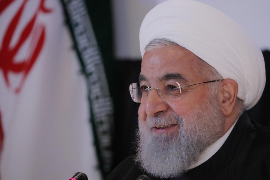 Iran's President Hassan Rouhani speaks at a news conference on the sidelines of the 73rd session of the United Nations General Assembly at UN headquarters in New York, US, September 26, 2018. Reuters/File Photo