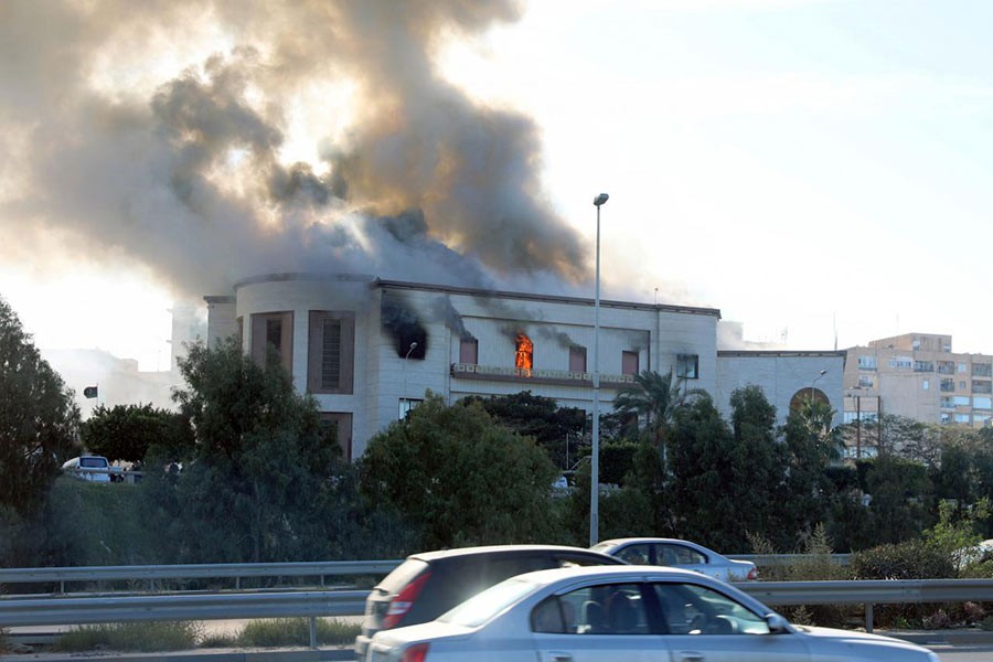 Suicide attack on Libyan foreign ministry leaves three dead