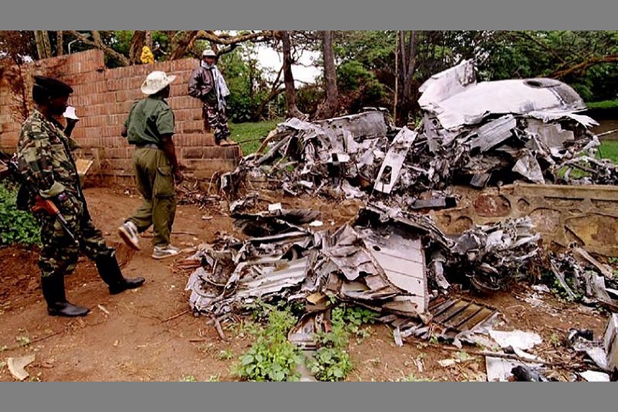 The plane carrying Habyarimana was shot down by a missile in April 1994, triggering the Rwandan genocide. Reuters photo