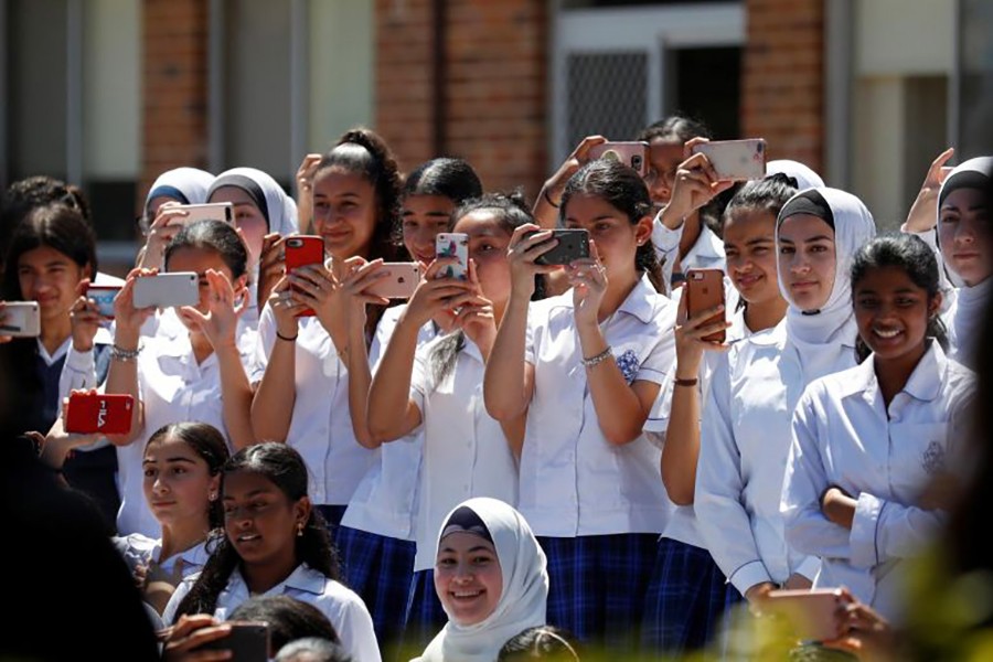 Teenage girls are twice as likely as boys to show depressive symptoms linked to social media use, says study. Photo: Reuters