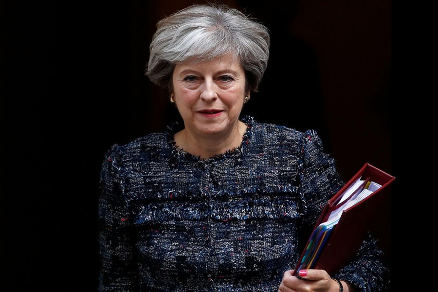 Reuters file photo shows Britain's Prime Minister Theresa May