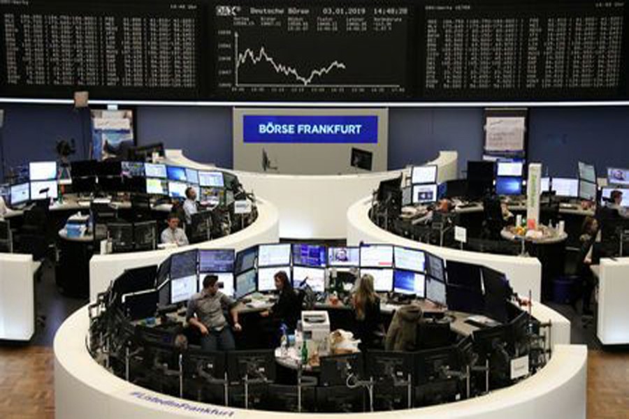 The German share price index DAX graph is pictured at the stock exchange in Frankfurt, Germany, January 3, 2019. Reuters