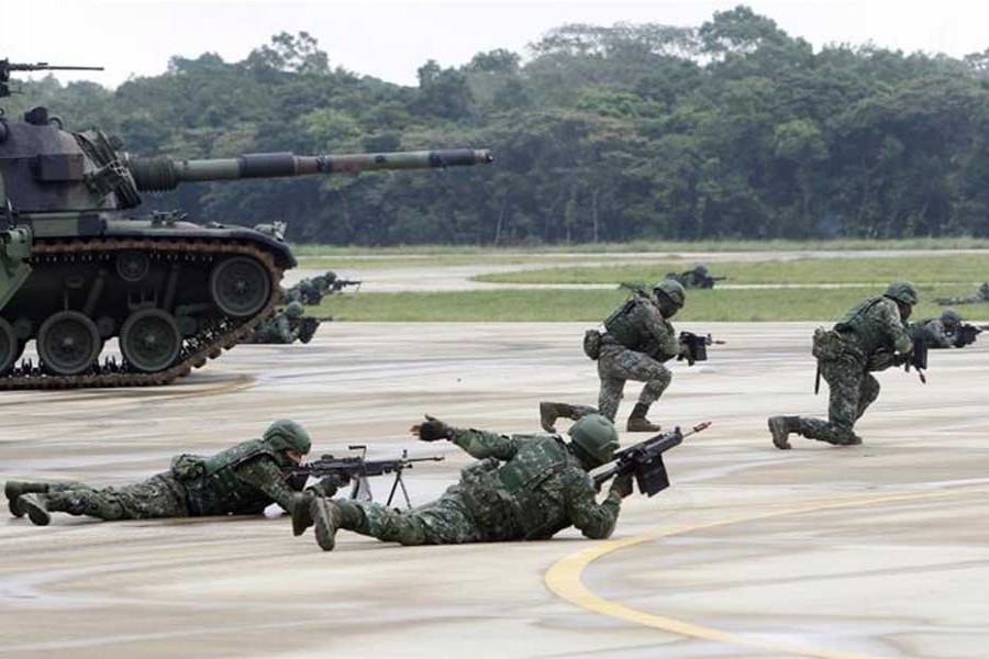 Taiwan's military says it's adapting the way it responds to a possible Chinese invasion – AP file photo