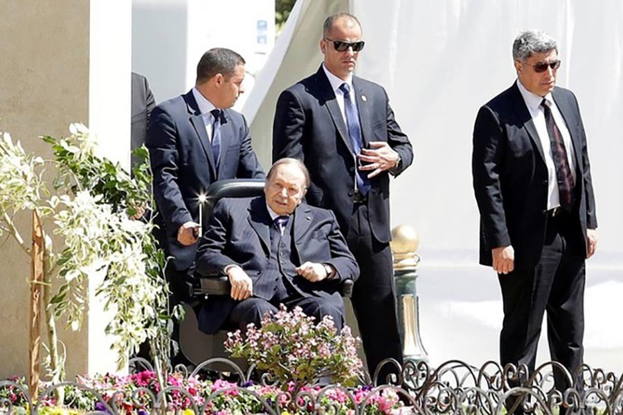 Algerian President Abdelaziz Bouteflika is seen in Algiers, the capital of Algeria last year. -Reuters Photo