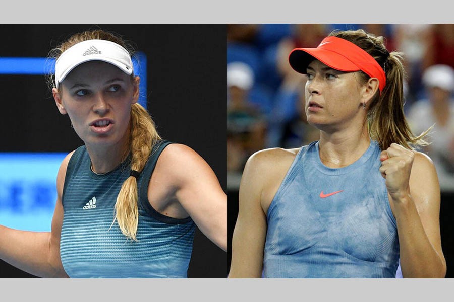 Former champ Sharapova knocks out defending champ Wozniacki