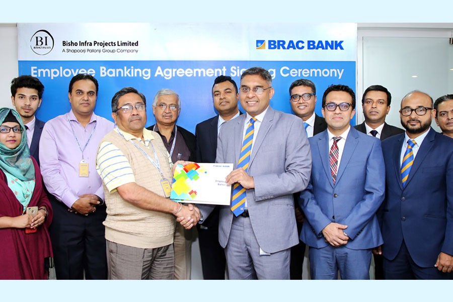 BRAC Bank signs agreement with Bishwo Infra Projects