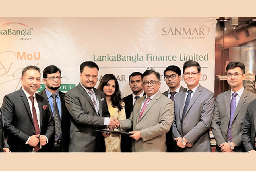 LankaBangla Finance, Sanmar Properties sign MoU