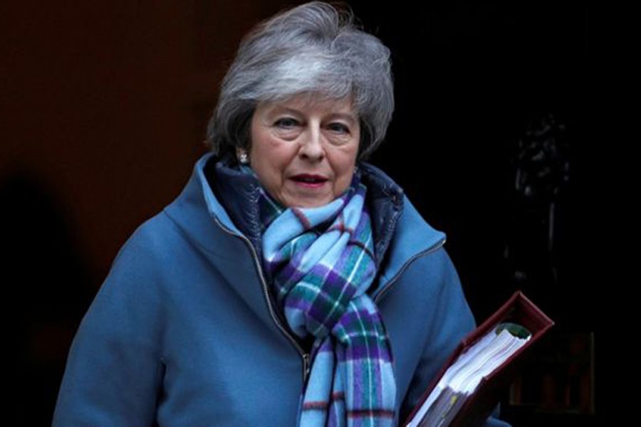 In the Sunday Telegraph Theresa May said she rejects "that seeking alternative arrangements for the backstop constitutes 'ripping up the Good Friday Agreement'". Reuters
