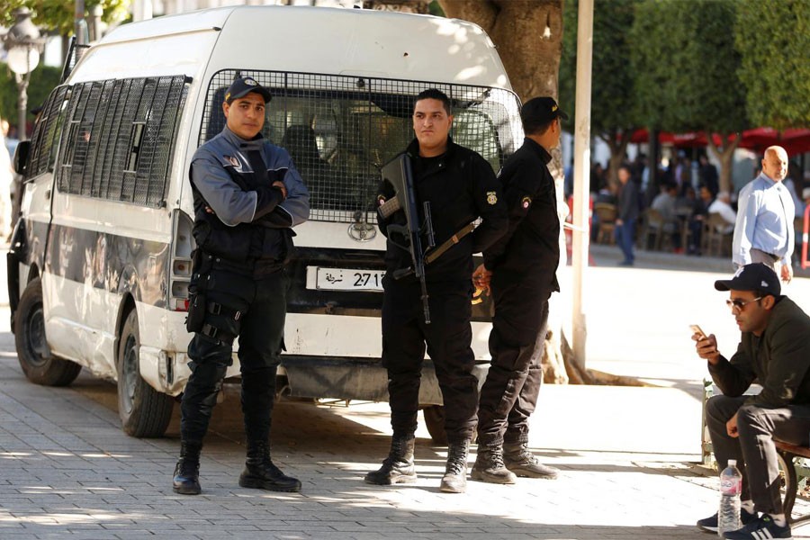 Police officers secure the area at the site of an explosion that occurred in Tunis, Tunisia October 30, 2018 - Reuters photo used for representation