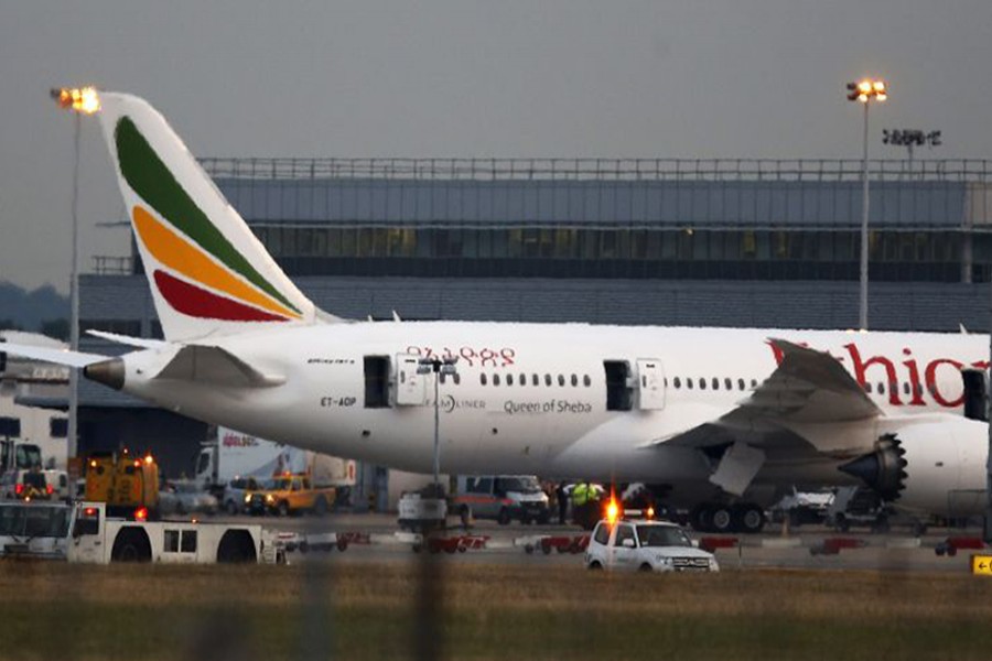 Representational image: An Ethiopian Airlines jet on the runway at Heathrow Airport, London, in July 2013. AP
