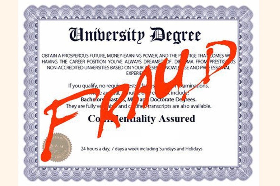 Busting fake degree business