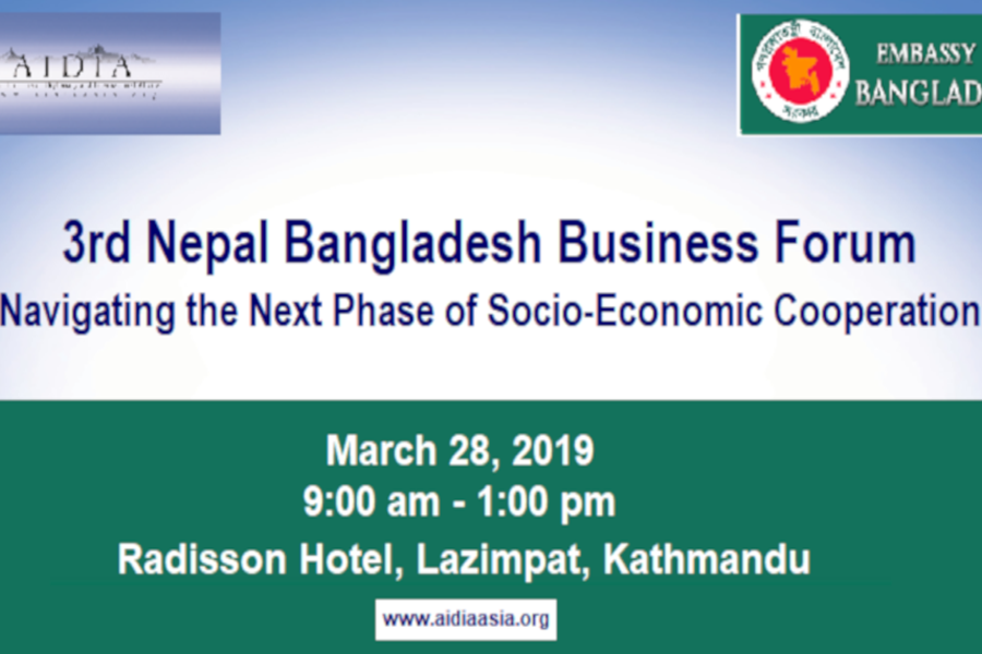 Third Nepal-Bangladesh Business Forum in Kathmandu Thursday