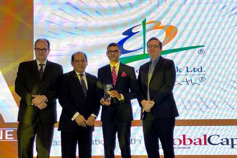 EBL wins Asiamoney award