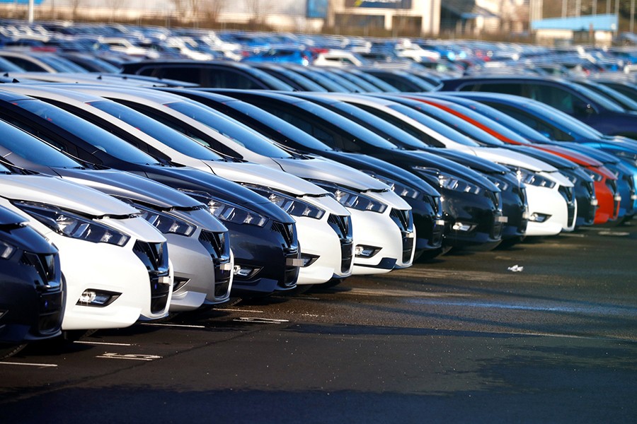 Cars made by Nissan are seen parked at the Nissan car plant in Sunderland, Britain on February 4, 2019 — Reuters photo