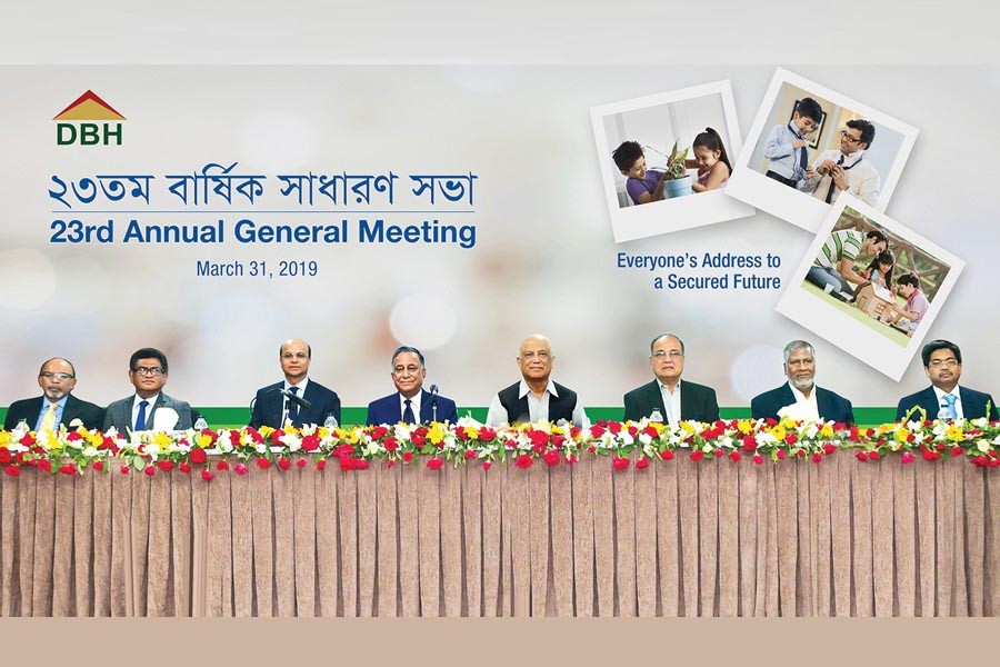 Nasir A Choudhury, chairman of Delta Brac Housing Finance Corporation Ltd. (DBH), presided over the 23rd AGM of the DBH which was held in Dhaka on Sunday