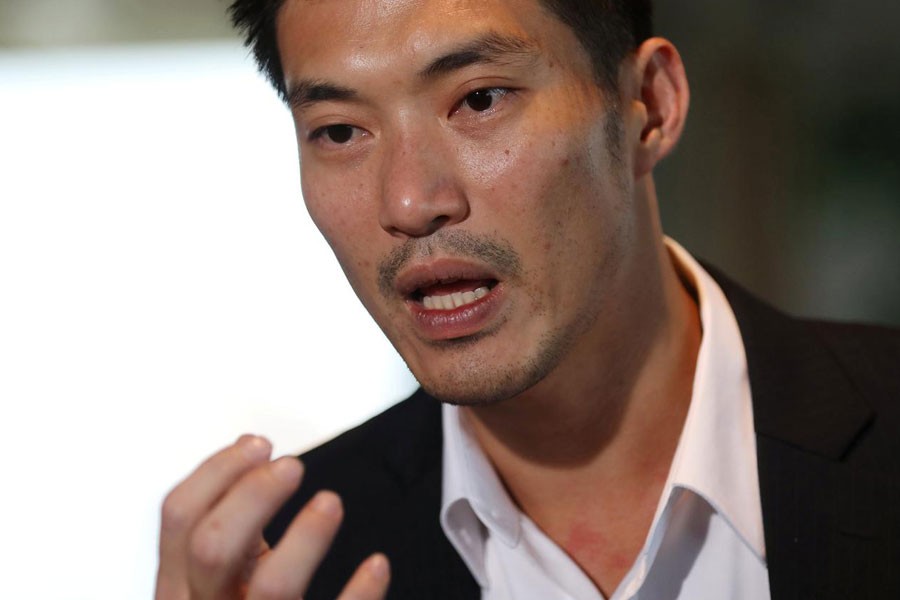 Thanathorn Juangroongruangkit, founder of Thailand's Future Forward Party speaks during an interview at the Reuters office in Bangkok, Thailand March 19, 2018. Picture taken March 19, 2018 - REUTERS/Soe Zeya Tun